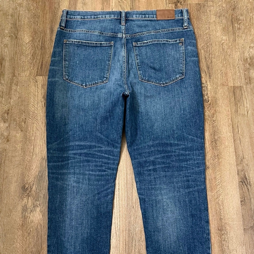 Madewell Women's Blue The High-Rise Slim Crop Denim Boyjean Size 32 - Picture 8 of 11